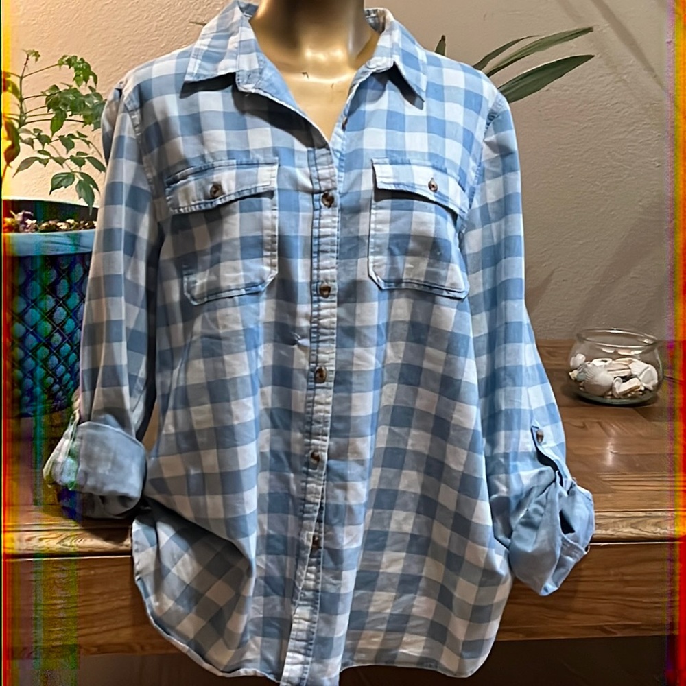 Cute Eden & Olivia Flannel Blouse